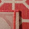 Safavieh Beach House BHS127 Red / Creme Area Rug