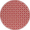 Safavieh Beach House BHS127 Red / Creme Area Rug