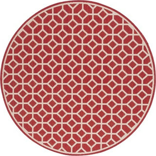 Safavieh Beach House BHS127 Red / Creme Area Rug