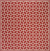 Safavieh Beach House BHS127 Red / Creme Area Rug