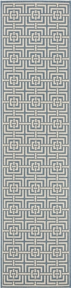 Safavieh Beach House BHS128 Blue / Creme Area Rug