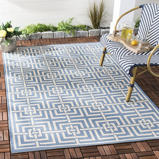 Safavieh Beach House BHS128 Blue / Creme Area Rug