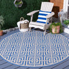 Safavieh Beach House BHS128 Blue / Creme Area Rug