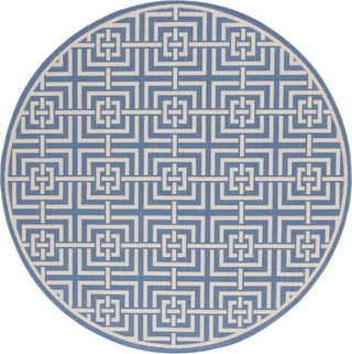 Safavieh Beach House BHS128 Blue / Creme Area Rug