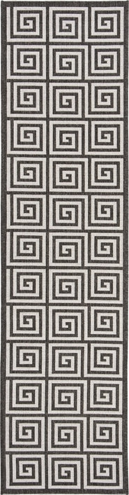 Safavieh Beach House BHS129 Light Grey / Charcoal Area Rug