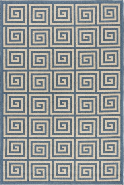 Safavieh Beach House BHS129 Cream / Blue Area Rug