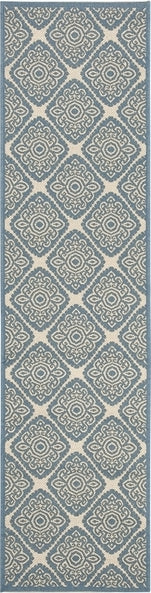 Safavieh Beach House BHS132 Cream / Blue Area Rug