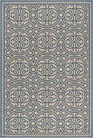 Safavieh Beach House BHS134 Blue / Creme Area Rug