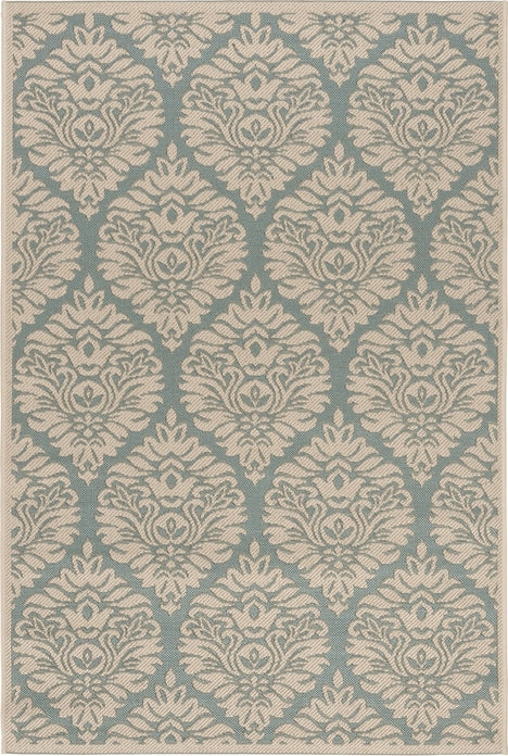 Safavieh Beach House BHS135 Aqua / Cream Area Rug