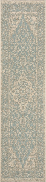 Safavieh Beach House BHS137 Aqua / Cream Area Rug