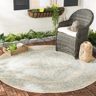 Safavieh Beach House BHS137 Aqua / Cream Area Rug