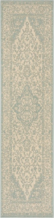 Safavieh Beach House BHS137 Cream / Aqua Area Rug