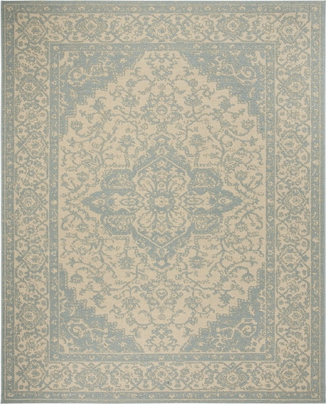 Safavieh Beach House BHS137 Cream / Aqua Area Rug