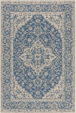 Safavieh Beach House BHS137 Blue / Creme Area Rug