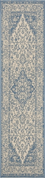 Safavieh Beach House BHS137 Cream / Blue Area Rug