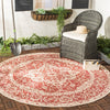 Safavieh Beach House BHS137 Red / Creme Area Rug