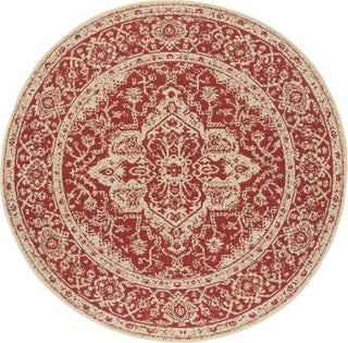 Safavieh Beach House BHS137 Red / Creme Area Rug