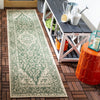 Safavieh Beach House BHS137 Green / Creme Area Rug