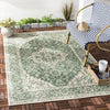 Safavieh Beach House BHS137 Green / Creme Area Rug