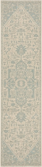 Safavieh Beach House BHS138 Aqua / Cream Area Rug