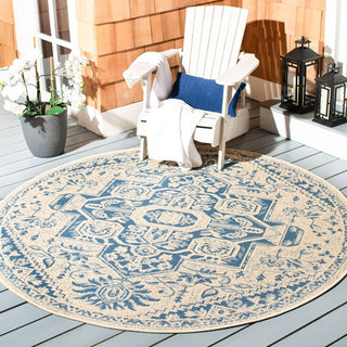 Safavieh Beach House BHS138 Blue / Creme Area Rug