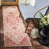 Safavieh Beach House BHS138 Red / Creme Area Rug