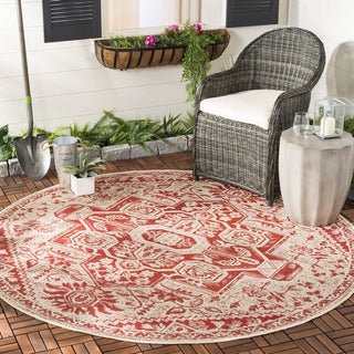 Safavieh Beach House BHS138 Red / Creme Area Rug