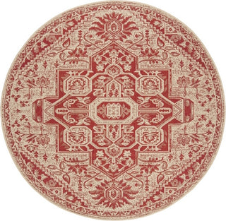 Safavieh Beach House BHS138 Red / Creme Area Rug