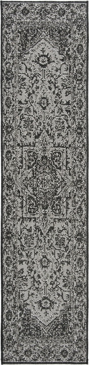 Safavieh Beach House BHS139 Light Grey / Charcoal Area Rug