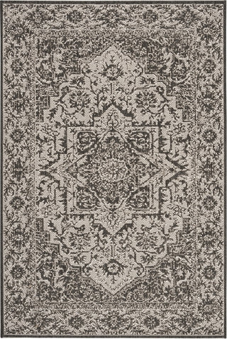 Safavieh Beach House BHS139 Light Grey / Charcoal Area Rug