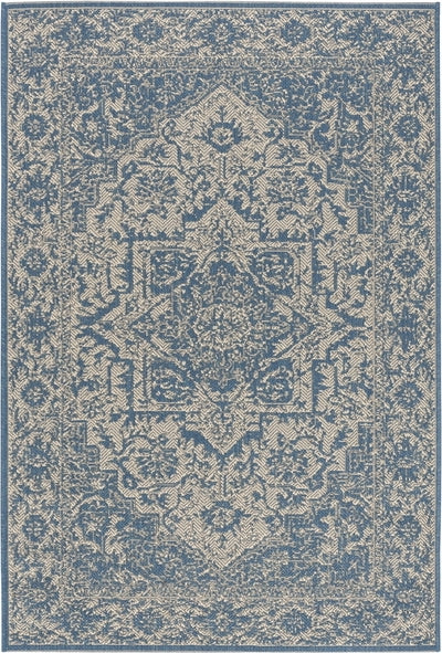 Safavieh Beach House BHS139 Cream / Blue Area Rug