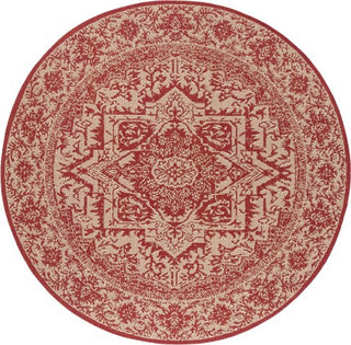 Safavieh Beach House BHS139 Red / Creme Area Rug