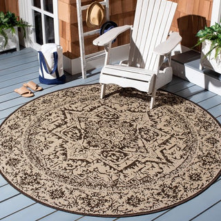 Safavieh Beach House BHS139 Creme / Brown Area Rug