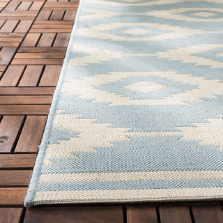 Safavieh Beach House BHS171 Cream / Aqua Area Rug