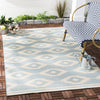 Safavieh Beach House BHS171 Cream / Aqua Area Rug