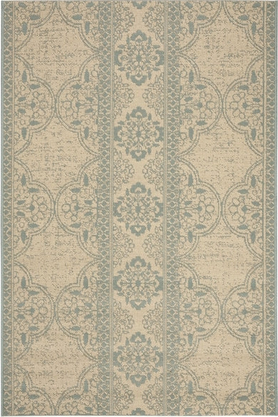 Safavieh Beach House BHS174 Aqua / Cream Area Rug