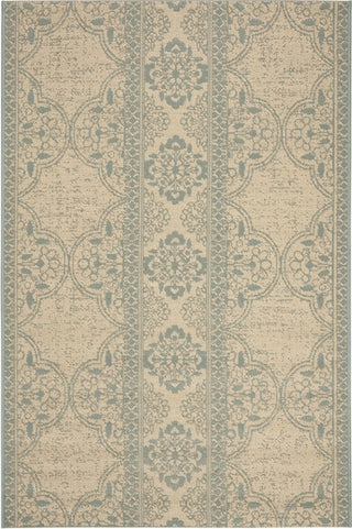 Safavieh Beach House BHS174 Aqua / Cream Area Rug