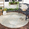 Safavieh Beach House BHS174 Aqua / Cream Area Rug