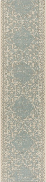 Safavieh Beach House BHS174 Cream / Aqua Area Rug