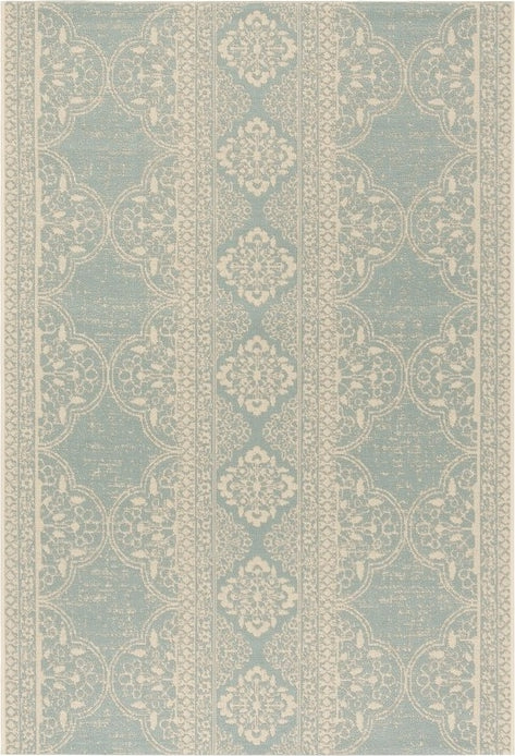 Safavieh Beach House BHS174 Cream / Aqua Area Rug