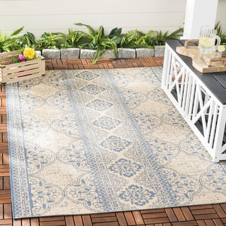 Safavieh Beach House BHS174 Blue / Creme Area Rug