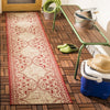 Safavieh Beach House BHS174 Red / Creme Area Rug