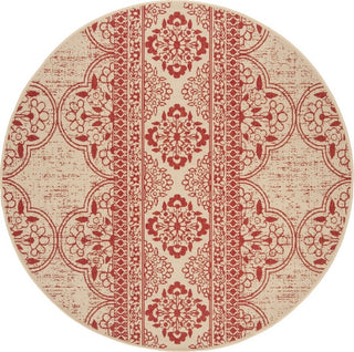 Safavieh Beach House BHS174 Red / Creme Area Rug