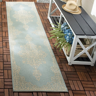 Safavieh Beach House BHS180 Cream / Aqua Area Rug