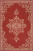 Safavieh Beach House BHS180 Red / Creme Area Rug