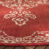 Safavieh Beach House BHS180 Red / Creme Area Rug