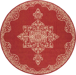 Safavieh Beach House BHS180 Red / Creme Area Rug