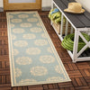 Safavieh Beach House BHS181 Aqua / Cream Area Rug