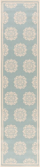 Safavieh Beach House BHS181 Aqua / Cream Area Rug