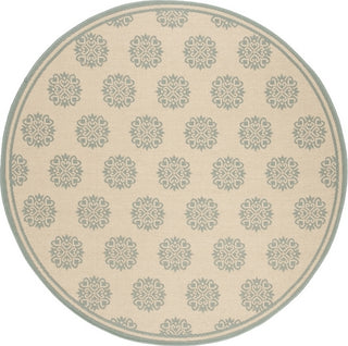 Safavieh Beach House BHS181 Cream / Aqua Area Rug